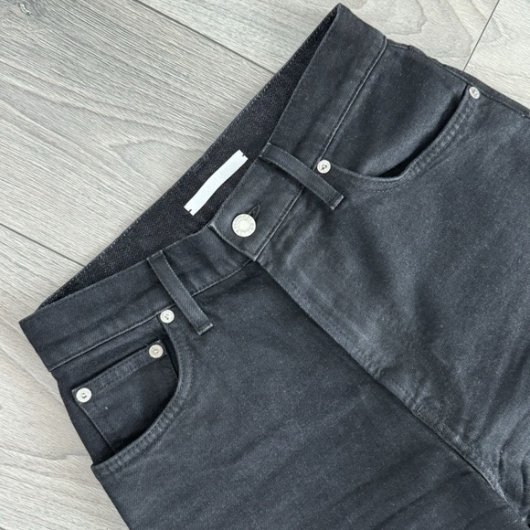 Helmut Lang Black Flare Wide Leg Jeans - Picture 2 of 9